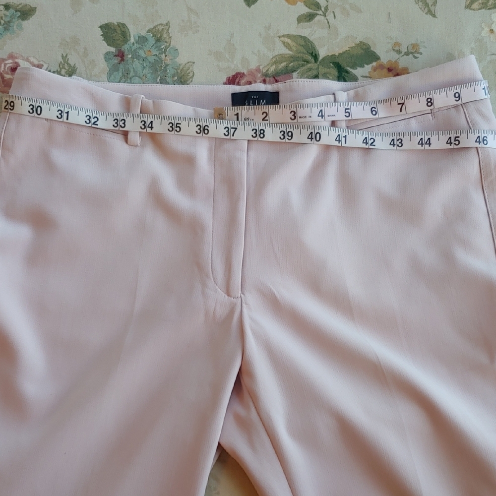 White House Black Market Slim Ankle Pants in Light Pink Women's size 12 Short - Picture 9 of 14